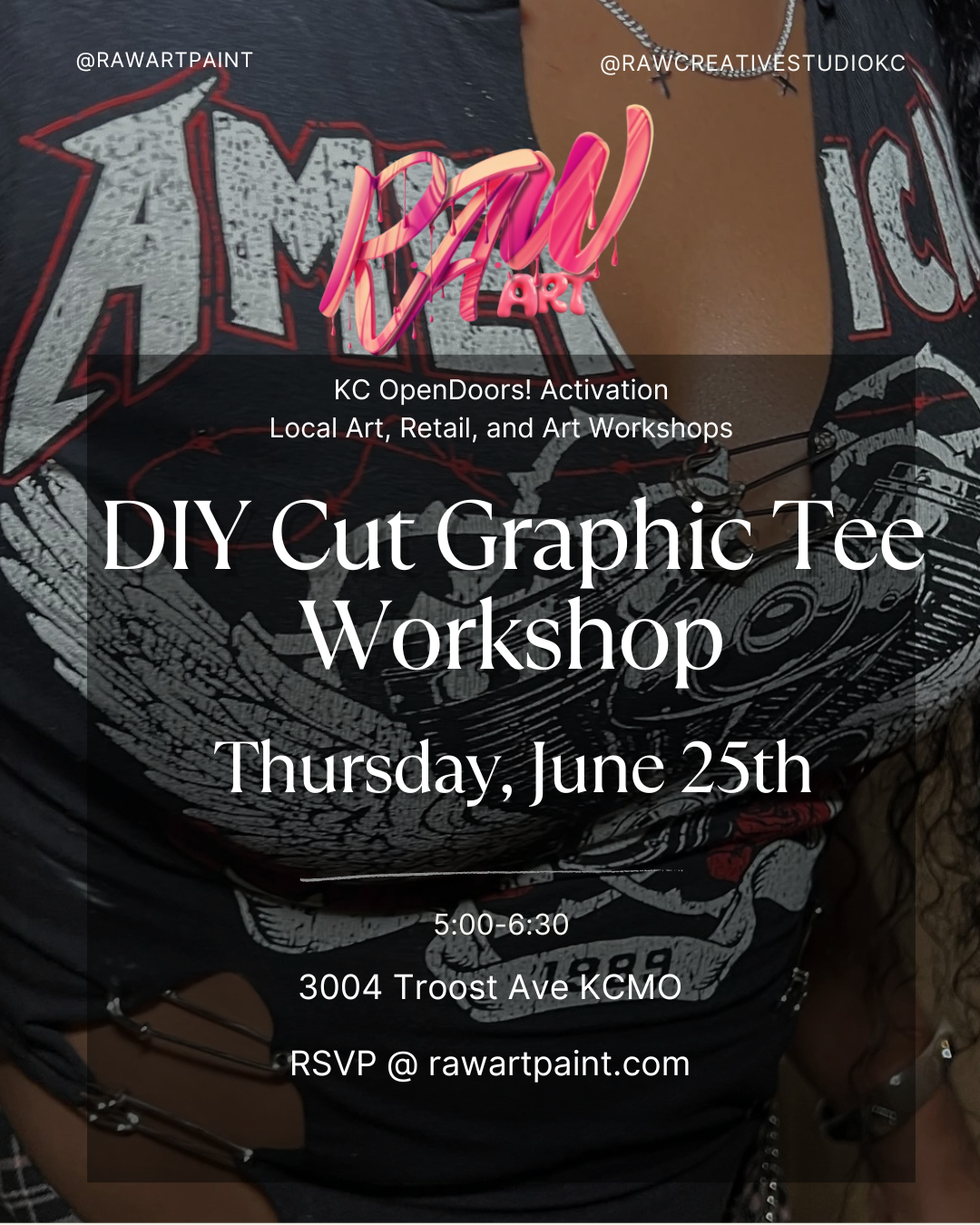 Cut Up ✂️ Graphic Tee Remix Workshop