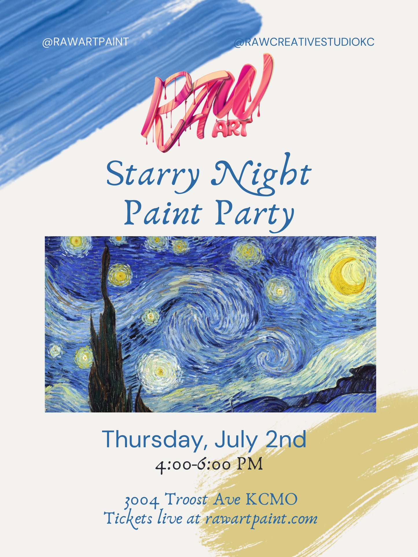 Starry Night Paint Party